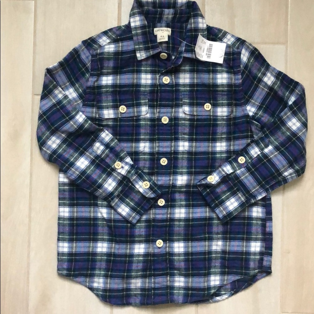 Boys J. Crew Crew Cuts Button Down Flannel
